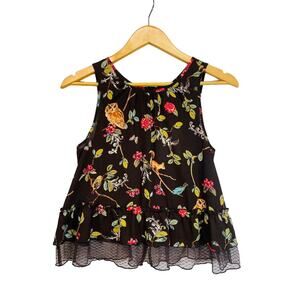 Lauren Conrad Disney Snow White Collection XS Sleeveless Crop Blouse New W/ Tags